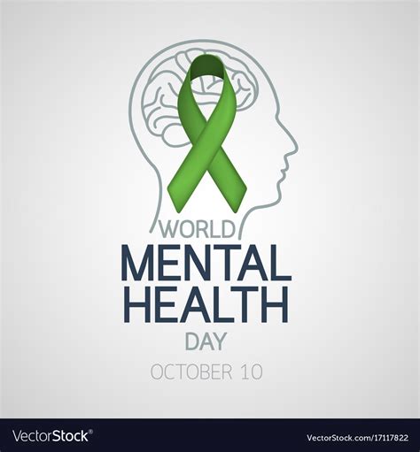 World mental health day icon Royalty Free Vector Image