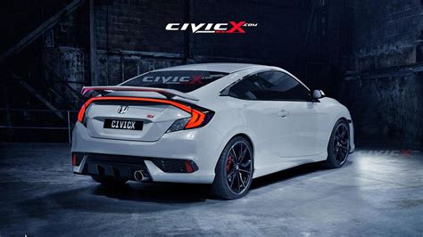 2016 Honda Civic Coupe beautifully rendered in Si specification