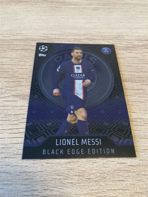 MATCH ATTAX 2022/23 22/23 Lionel Messi Black Edge Edition No 466 £20.00 - PicClick UK