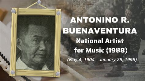 Philippines National Artist for Music (1988) Antonino R Buenaventura ...