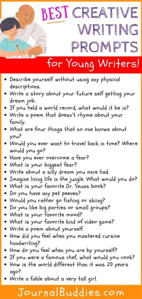 61 of the Best Creative Writing Prompts for Young Writers