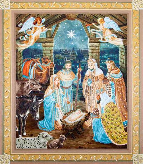 Diamond Dotz Embroidery Facet Art Kit, Advanced Nativity Scene