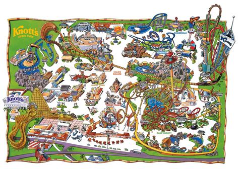 Knotts Berry Farm Map California - Printable Maps