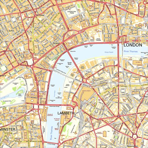 Central London Street Map | I Love Maps