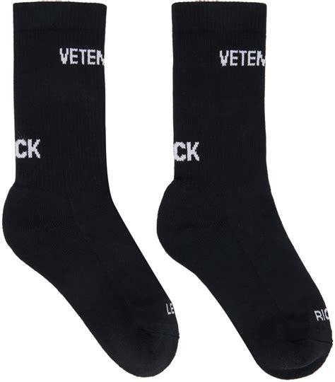 VETEMENTS Black Logo Socks Vetements