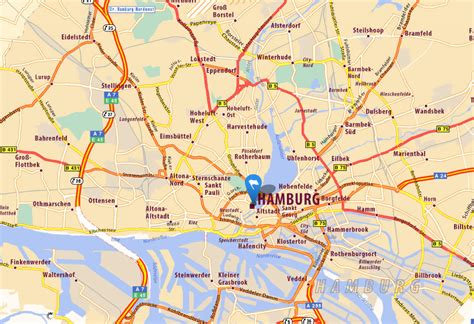 Hamburg Map and Hamburg Satellite Images