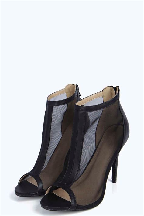 Boohoo Womens Amy Mesh Shoe Boot | eBay