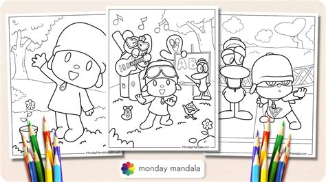 Pocoyo And Friends Coloring Pages