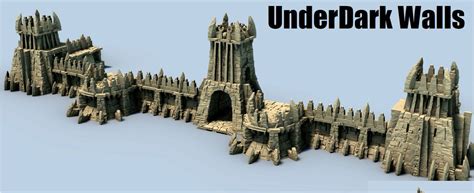 Underdark Walls and Towers Drow Battlements - Etsy