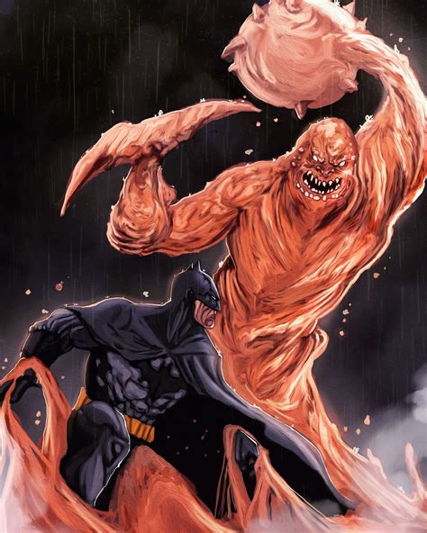 ArtStation - Batman vs clayface