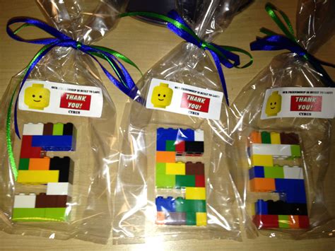 Lego inspired birthday party favor Lego Birthday Party Favors, 5th Birthday, Birthday Ideas ...