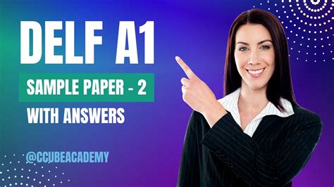 DELF A1 Sample Papers PDF with Answers | DELF A1 Past Exam Papers