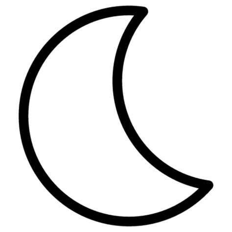 draw a half moon - Clip Art Library