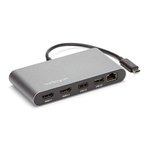 StarTech.com Mini Thunderbolt 3 Dock Dual 4K 6Hz HDMI - Mac/Windows ...