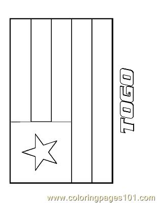 Coloring Pages Togo (Education > Flags) - free printable coloring page ...