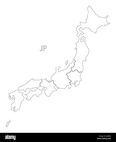 Regions Of Japan Map