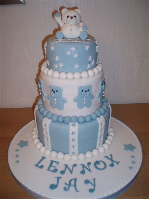 Goldilocks Baptismal Cake For Baby Boy - Boy's Baptism - CakeCentral ...