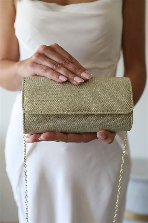 Gold Wedding Clutch, Bridal Gold Clutch, Bridal Purse, Gold Evening ...