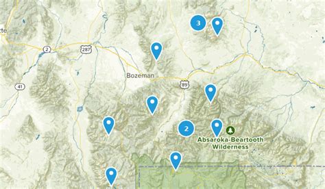 Gallatin National Forest Trail Map