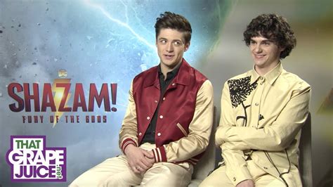 Shazam 2: Asher Angel & Jack Dylan Grazer Say Movie is a "Cinematic Masterpiece!" - YouTube