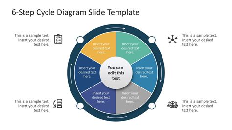 6-Step Cycle Diagram PowerPoint Template with Arrows - SlideModel