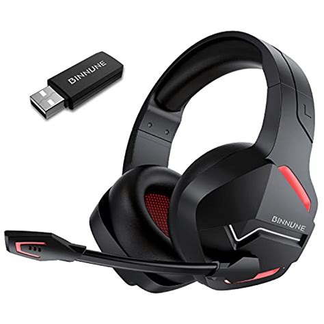 BINNUNE Wireless Gaming Headset with Microphone for PC PS4 PS5 ...