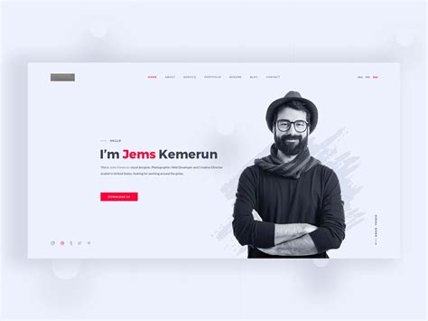 Personal Portfolio Website Concept | Portfolio website design, Personal website design ...