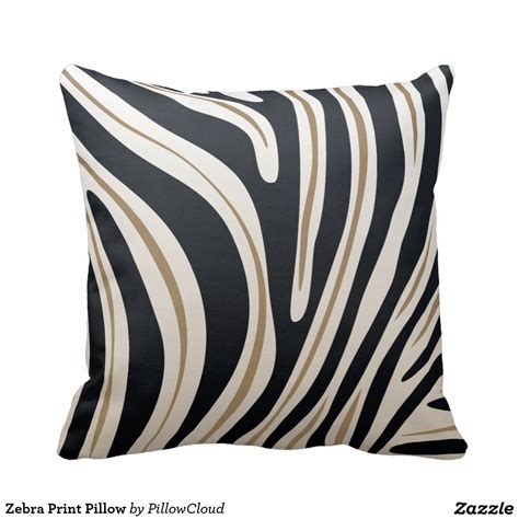 Zebra Print Pillow | Zazzle | Pillows, Printed pillow, Zebra print bedding