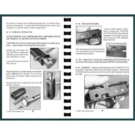 GUN-GUIDES WINCHESTER 1300 & 1200 SHOTGUNS ASSEMBLY AND DISASSEMBLY ...