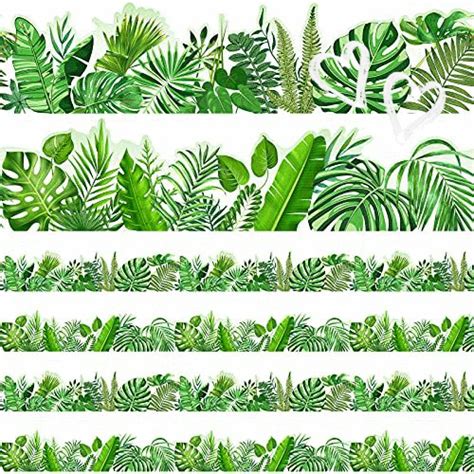 Boho Die-Cut Border Trim Greenery Plant Bulletin Board Jungle Border ...