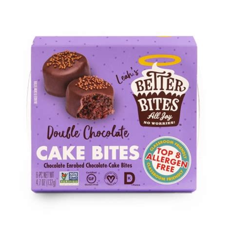 Leah's Better Bites Bakery Double Chocolate Cake Bites, 4.7 oz - Kroger