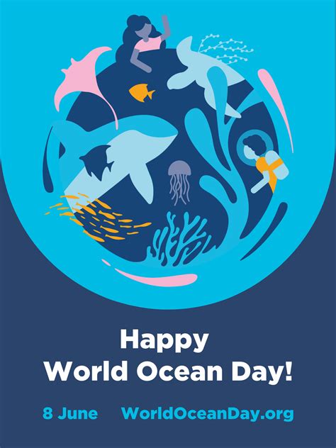 Happy World Ocean Day poster – English - World Ocean Day