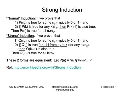 PPT - Strong Induction PowerPoint Presentation, free download - ID:498483