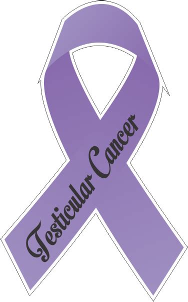 testicular cancer ribbon decal 1