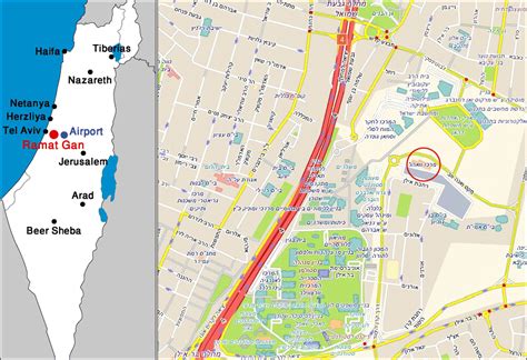 Ramat Gan Map - Israel