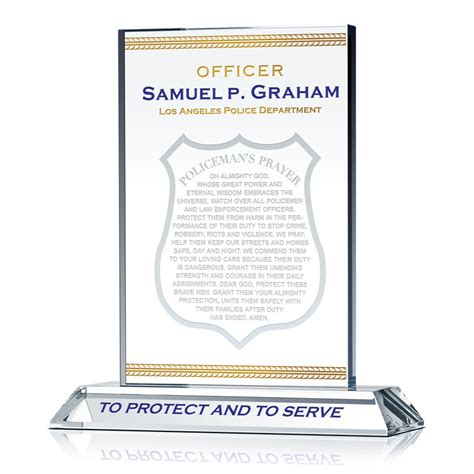 Policeman’s Prayer Plaque with LAPD motto