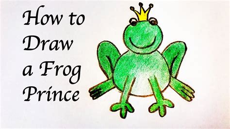 How to Draw a Frog Prince : สอนวาดเจ้าชายกบ - YouTube