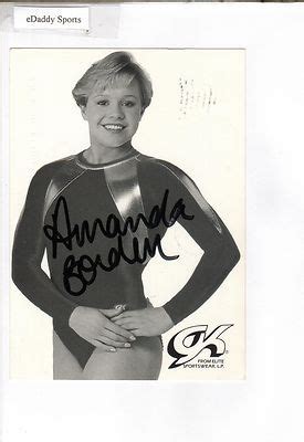 AMANDA BORDEN 1996 OLYMPIC GYMNAST SIGNED AUTOGRAPHED GK POSTCARD | #467634025