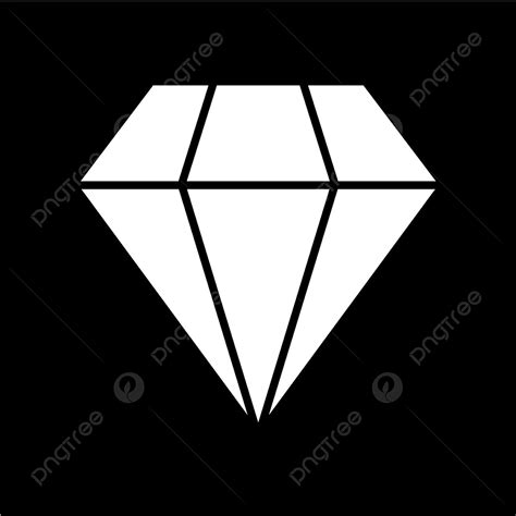 Diamond Icon Silhouette Vector PNG, Vector Diamond Icon, Diamond Icons ...