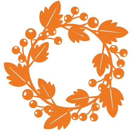 Fall Wreath SVG scrapbook cut file cute clipart files for silhouette ...