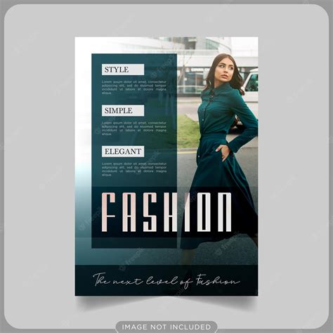 Premium Vector | Fashion magazine template