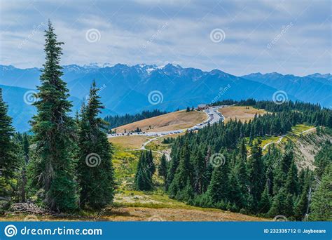 Parking Area and Visitor Center at Hurricane Ridge Olympic National ...