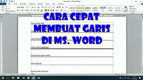 Cara Buat Garis Titik Titik Di Word Examples - IMAGESEE