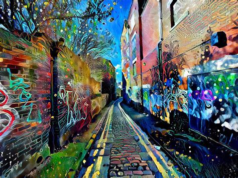 Quebec Street in Bradford, UK Digital Art by Derek Oldfield | Fine Art America