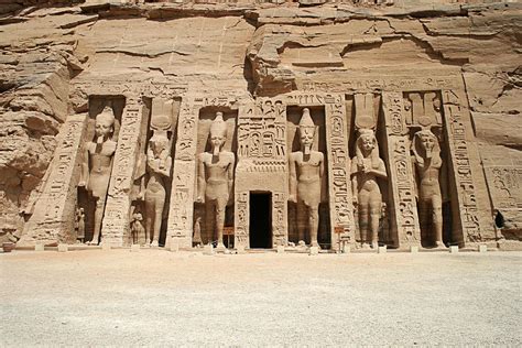 The Temple of Hathor and Nefertari, Abu Simbel, Egypt Photograph by ...