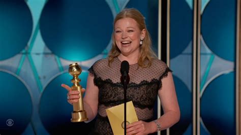 Sarah Snook Wins Golden Globe For 'Succession' For Female Actor In A Television Series -- Drama