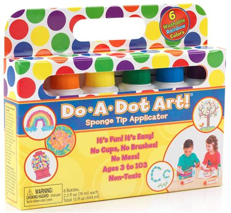 Do A Dot Art! Markers 6-Pack Rainbow Washable Paint Markers, The Original Dot Marker | Do a dot ...