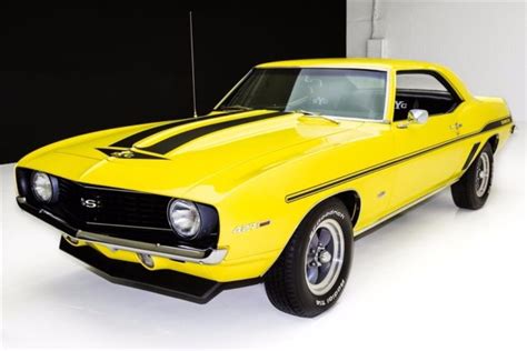 Chevrolet Camaro Coupe 1969 Yellow For Sale. 124379N641856 1969 Chevrolet Camaro Real SS 427 ...