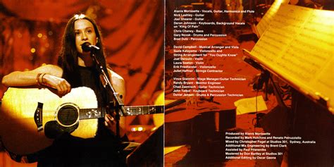 Encartes Pop: Encarte: Alanis Morissette - MTV Unplugged