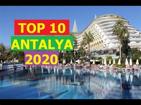 TOP 10 BEST 5 STAR HOTELS ANTALYA TURKEY 2020 - YouTube